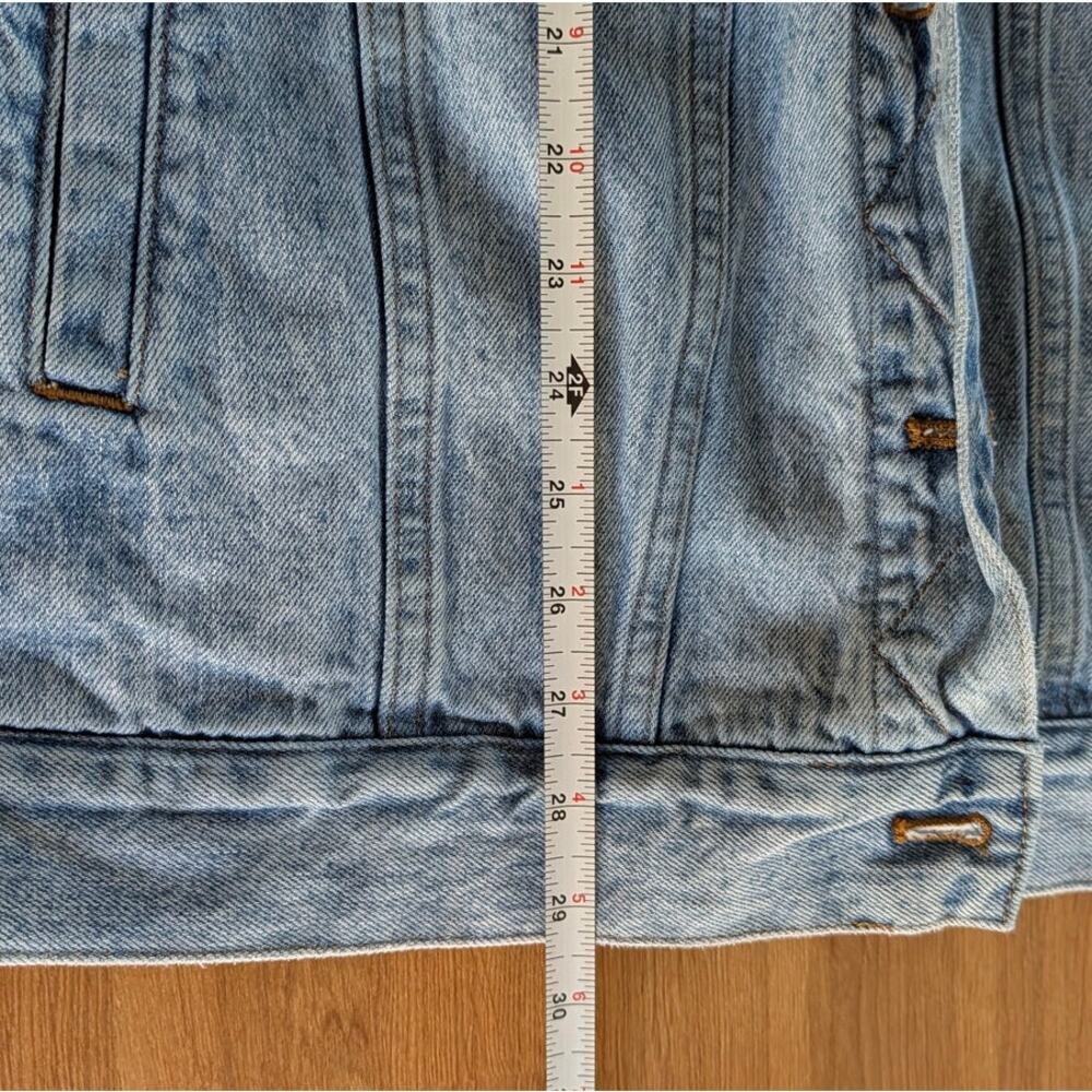 Madewell The Oversized Trucker Jean Jacket in Kelson Wash Womens XL Blue Denim - Picture 9 of 11